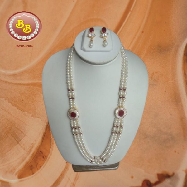 Elegant Two-Side Pendant Pearls Set – A Symbol of Grace