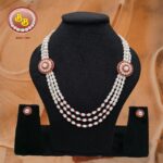 Pearls Designer Side Broach Set – A Statement of Elegance