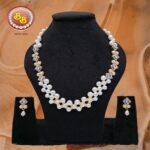 Pearls Zigzag Designer Side Broach Set – Elegant Pearl Jewelry